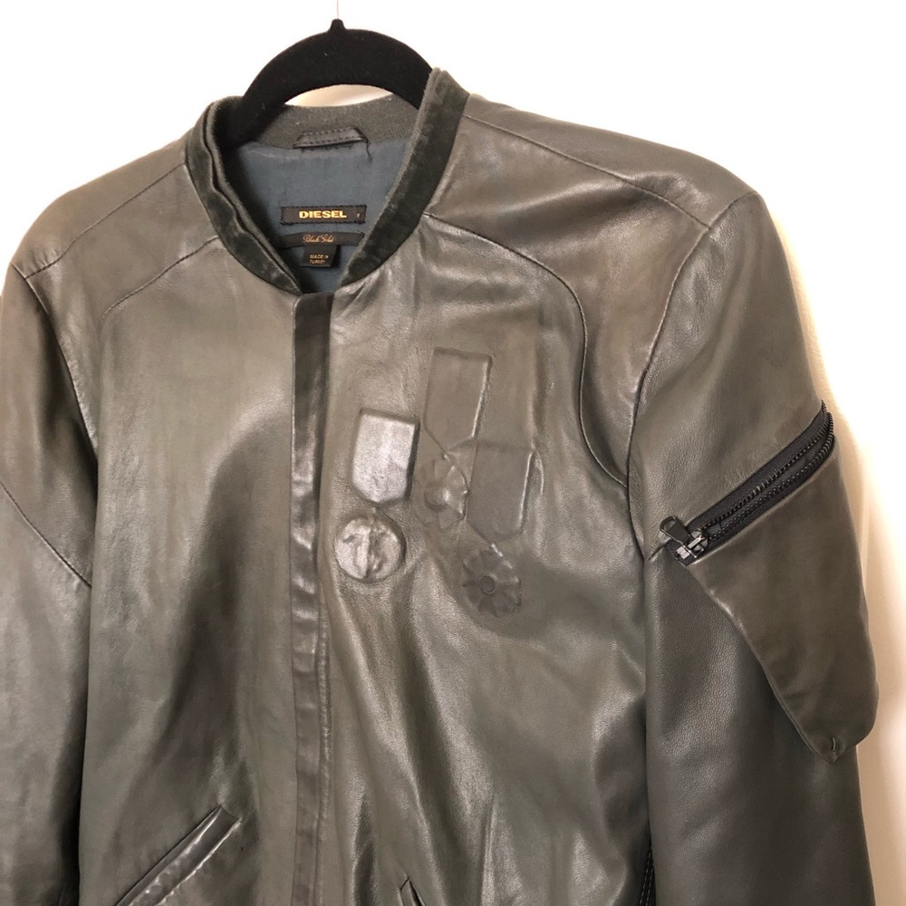 Gray Diesel leather jacket